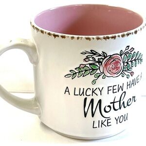 Floral Pink and White Mother's Day Mug